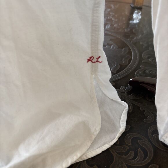 Vintage Polo Ralph Lauren Button Up Shirt Mens Size XL White - Picture 7 of 9